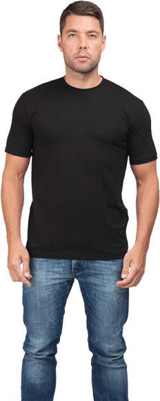 Футболка с лайкрой мужская черная